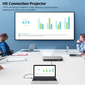 Adaptador USB C a HDTV de alta velocidad 3,1 USB 4K 60Hz Tipo C para computadora portátil Teléfono TV y micrófono Directo de fábrica - Product Image 6