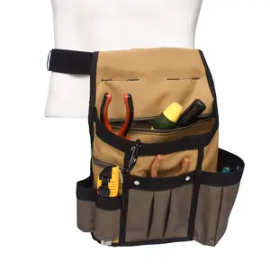 Canvas Tool Bag Holder Fanny Pack Organizer Pouch Work Professional Small Electrician Tool Belt