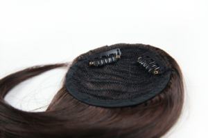 Venta al por mayor 8 pulgadas limpio Romo Clip frontal flequillo <span class=keywords><strong>corto</strong></span> Natural <span class=keywords><strong>Postizos</strong></span> grueso <span class=keywords><strong>pelo</strong></span> sintético liso con estilos de flecos - Product Image 4