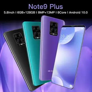 뜨거운 판매 New Note 9 Plus 6 Gb Ram + 128 Gb Rom 4G 5G 안드로이드 모바일 전화