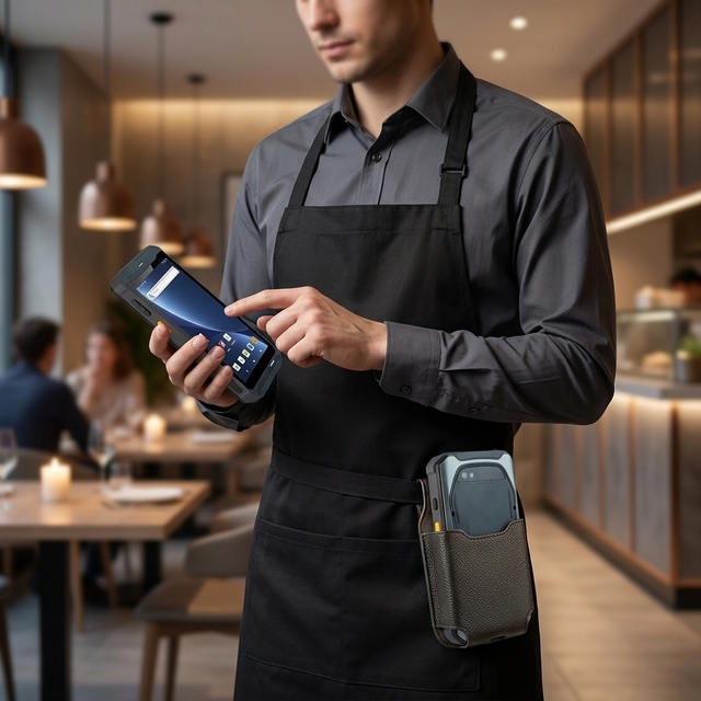 Rugged OEM/ODM 5.5inch 8GB RAM 256GB ROM Advanced Android PDA Handheld Suitable for Restaurant POS Applications.