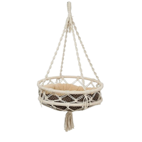 Lit pour chat suspendu de luxe OEM Cave Berceau confortable en coton pour hamac pour chat Panier d'intérieur confortable pour animaux de compagnie Floral Amovible Lavable pour chats