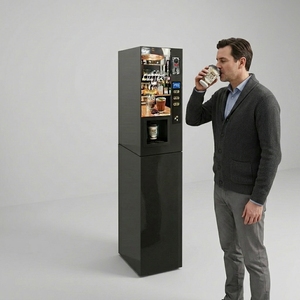 Distributeur automatique de boissons chaudes YISO pour bureau et salon, machine à café à monnayeur, 3 saveurs, pour préparations instantanées en poudre - Product Image 1