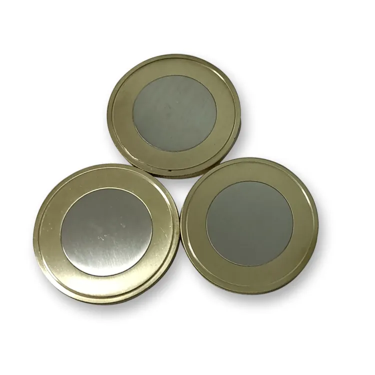 Moneda en blanco combinada de cobre y acero inoxidable, moneda en blanco con bordes desviados, 40x3