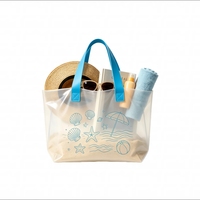 Sac fourre-tout en plastique PE recyclable, grande capacité, imperméable, pour courses, vente en gros