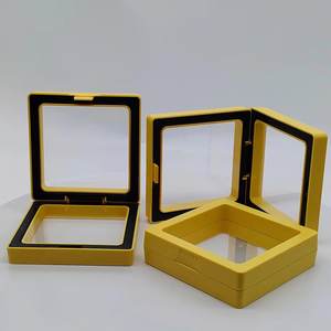 新款设计定制标志时尚手链项链戒指包装盒3D pe膜双色展示礼品首饰盒 - Product Image 5