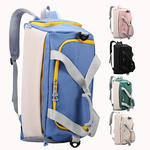 Sac de sport unisexe léger grande capacité, imperméable, avec compartiment à chaussures et séparation sec/humide, prêt à expédier, commande en gros mixte - Product Image 2