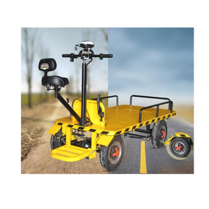 Electric <b>Transport</b> Cart Flatbed Loading 1-2 Ton Heavy Duty Warehouse Cage Flat Mining Car - Product Image 2
