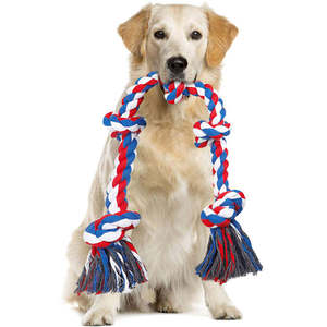 Lussuoso classico grande medio cane corda giocattolo pesante cotone giocattolo da masticare per aggressivo masticatori gioco interattivo per <span class=keywords><strong>Extra</strong></span> <span class=keywords><strong>Large</strong></span> - Product Image 1