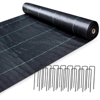 Tissu anti-herbe noir ou blanc/tapis de blocage des mauvaises herbes/tissu de contrôle des mauvaises herbes rouleau couverture de sol solaire