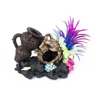 XINLY aquariums ornements pot cassé grotte décor aquarium décoration paysage