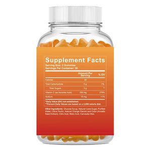 Gomitas de Vitaminas para el Cabello con Biotina Vegana Premium de Marca Privada OEM, Sabor a Naranja, Suplemento para el Crecimiento de la Piel y la Inmunidad, Vitamina C para Adultos - Product Image 6