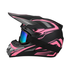 Casco de Motocross con Diseño de Grafiti, Ligero, Ventilado, Integral, con Gafas Protectoras - Product Image 1