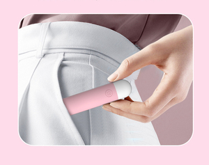 แท่งสั่นกันน้ำแบบพกพาสำหรับผู้หญิง สีชมพู ชาร์จผ่าน USB ได้ <span class=keywords><strong>ม</strong></span>ี 10 ระดับควา<span class=keywords><strong>ม</strong></span>ถี่ ปรับความเร็วได้หลายระดับ สำหรับผู้ใหญ่ - Product Image 6