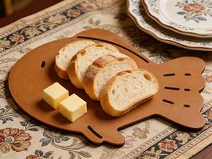 เขียงรูปทรงปลา ทำจากไม้คอมโพสิตน้ำหนักเบา เขียงบาง ล้างในเครื่องล้างจานได้ เขียงใยไม้สำหรับห้องครัว - Product Image 5