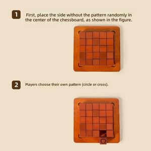 Juego <span class=keywords><strong>de</strong></span> <span class=keywords><strong>Mesa</strong></span> <span class=keywords><strong>de</strong></span> Empujar y Deslizar, Tic Tac Toe <span class=keywords><strong>de</strong></span> Madera, XO, Rompecabezas Deslizante, Juego <span class=keywords><strong>de</strong></span> Estrategia y Pensamiento Lógico para Niños y <span class=keywords><strong>Adultos</strong></span> - Product Image 2