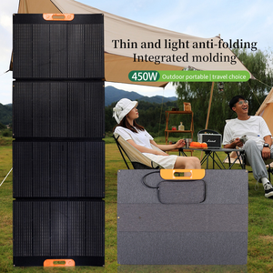 Bolsa Solar Portátil Plegable de 450W, Mini Paneles Solares Plegables para Camping, Energía Sostenible, Estación de Carga Solar - Product Image 1