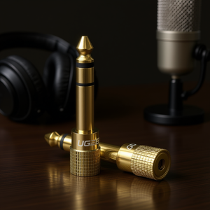 Adaptateur audio plaqué or Ugreen 20503 6,5 mm mâle vers 3,5 mm femelle, construction en alliage de zinc, connecteur enfichable pour écouteurs et - Product Image 2