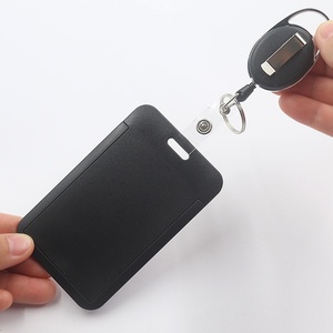ID Badge Holder Set – Retractable Neck Hanging <b>Card</b> Case with Hard Shell, <b>Access</b> <b>Control</b> Chest Tag, Rope Lanyard – Protective Do - Product Image 4