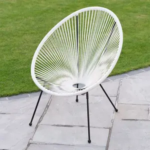 Silla de mimbre para apilamiento de jardín, muebles de mimbre baratos para exteriores, diseño KD, venta en línea