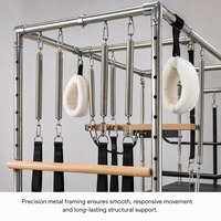 Cadillac Reformer Pilates en Bois de Chêne Qualité Export avec Tour 3-en-1, Équipement de Fitness, Table Trapèze, Approvisionnement Direct Usine CE/SGS