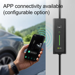 Chargeur EV portable OEM ODM 16A 32A 40A C10 Niveau 2 pour la maison et la <span class=keywords><strong>voiture</strong></span>, monophasé 3.6kW 7kW 9.6kW, EVSE mobile avec application optionnelle - Product Image 2