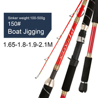Canne à pêche NEWMAJOR 1.65-2.1m en carbone pour jigging lent, poignée EVA, pêche en mer, bar, snapper, canne à jigging lent pour bateau