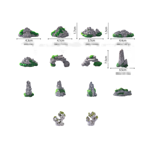 Chậu cá cảnh sáng tạo, chậu hoa, tiểu cảnh thác nước, vườn thủy sinh, đồ trang trí bể cá, đá nhân tạo 3D, tượng núi bằng nhựa resin - Product Image 1