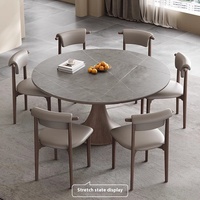 Table et chaises de salle à manger de style européen moderne élégant de haute qualité sur mesure OEM, meubles en bois de luxe pour la salle à manger