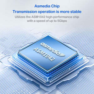 Tarjeta de Expansión PCIE a Doble Tipo C, <span class=keywords><strong>PCI</strong></span> <span class=keywords><strong>Express</strong></span> X1 a 2 Puertos USB 3.1 GEN2 de 5 Gbps, Tarjeta Convertidora con Chip ASM1042 para Escritorio - Product Image 6
