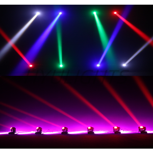 <span class=keywords><strong>Mini</strong></span> LED de doble cara con cabezal móvil, haz de lavado, rotación infinita de 360 °, 4x12W, RGBW, 4 en 1, discoteca, DJ, iluminación de escenario - Product Image 6