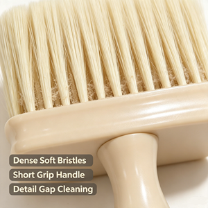 Khaki Cleaning Brush Nylon Bristles Dust Sweep Brush for Car Interior Keyboard Window Sill <b>Gap</b> Cleaning - Product Image 3