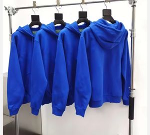 סיטונאי 100% מותאם אישית כותנה צרפתית אבקת פו הדפס רוכסן סווטשרט עם גברים ונשים - Product Image 1