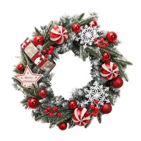 Guirlande de Noël Artificielle Moderne NINI en Pin avec Lumières LED pour Décorations de Fêtes et de Vacances, Utilisation Intérieure/Extérieure