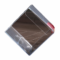 Boîte pliante en plastique PET transparent avec matériaux recyclés, options de vernissage et d'embossage personnalisables pour l'emballage de cadeaux et d'artisanat