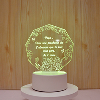 Veilleuses à Illusion d'optique 3D lampes de nuit LED acryliques 3d lumière décorative cadeau pour enfants