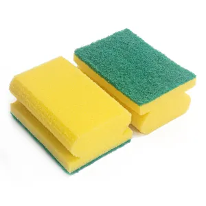Dishwashing Sponge Kitchen Supplies Dishwashing Sponge Scouring Pad Household Cleaning Dishcloth Rag High Density Sponge Wipe