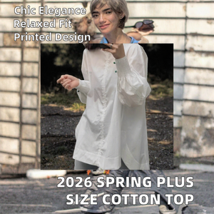 Women's <b>White</b> Polyester O-Neck Long <b>Shirt</b> Conventional <b>Sleeve</b> Elegant Loose Fit Blouse Full <b>Sleeve</b> Beading <b>Puff</b> Printed - Product Image 2