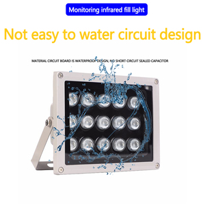 Dc 12V 15 wát LED phụ kiện an ninh không thấm nước hồng ngoại tầm nhìn ban đêm CCTV Led Đèn Pha IP65 đường ứng dụng điền vào ánh sáng 850nm - Product Image 3