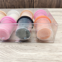 Boîte de rangement compartimentée en plastique transparent pour pâte à modeler pour enfants, boîte de présentation anti-poussière, organisateur d'articles d'artisanat pour la maternelle