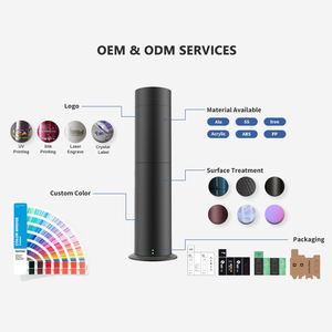 Venta al por mayor 50ml Altemate dos aceites de fragancia difusor de aceite esencial anhidro eléctrico luz logotipo personalizado impresión UV Mesa - Product Image 5