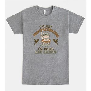 T-shirt I'm Doing Side Quests grigia unisex per adulti taglia media - Product Image 1