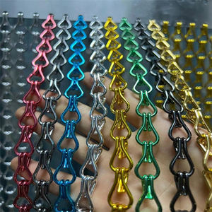 Zhihang מותאם אישית קפה מסך מסך מסך וילון מרהיב גל זהב רשת מתכת אלומיניום רשת תיל פלדה - Product Image 4