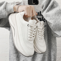 Nouvelles Chaussures Décontractées de Haute Qualité pour Hommes, Plateforme Blanche, Pas Chères, Marque de Mode Sportive pour Hommes