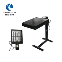Séchoir à flash sur pied 1600W pour sérigraphie avec hauteur et angle réglables pour presse rotative