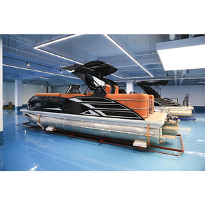 Bote Pontón KINOCEAN de 22 Pies con Remolque, Motor Fuera de Borda de 150 HP, Certificado CE, para Pesca, Fiestas y Paseos por el Lago - Product Image 3