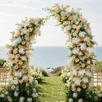 Arche florale en métal personnalisée pour fleurs artificielles – Durable, écologique, idéale pour mariages romantiques et décorations de fêtes
