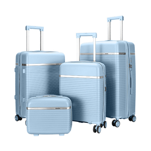 Tas Perjalanan Grosir OMASKA PP untuk Wanita, Set 4 Buah, 4 Roda, Koper Jinjing Cina - Product Image 1