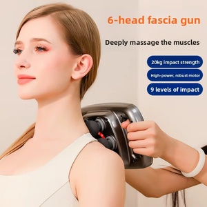 Pistolet de massage fascia sans fil rechargeable portable avec contrôle de vitesse pour la relaxation musculaire de tout le corps, maison et bureau - Product Image 2