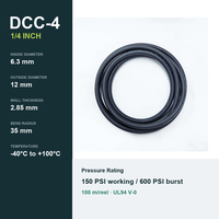 Manguera de Refrigeración Líquida para Servidor YUTE DCC-4 EPDM, 1/4 Pulgadas de Diámetro Interior, 150 PSI, UL94 V-0, Manguera Flexible para Refrigeración de Centros de Datos